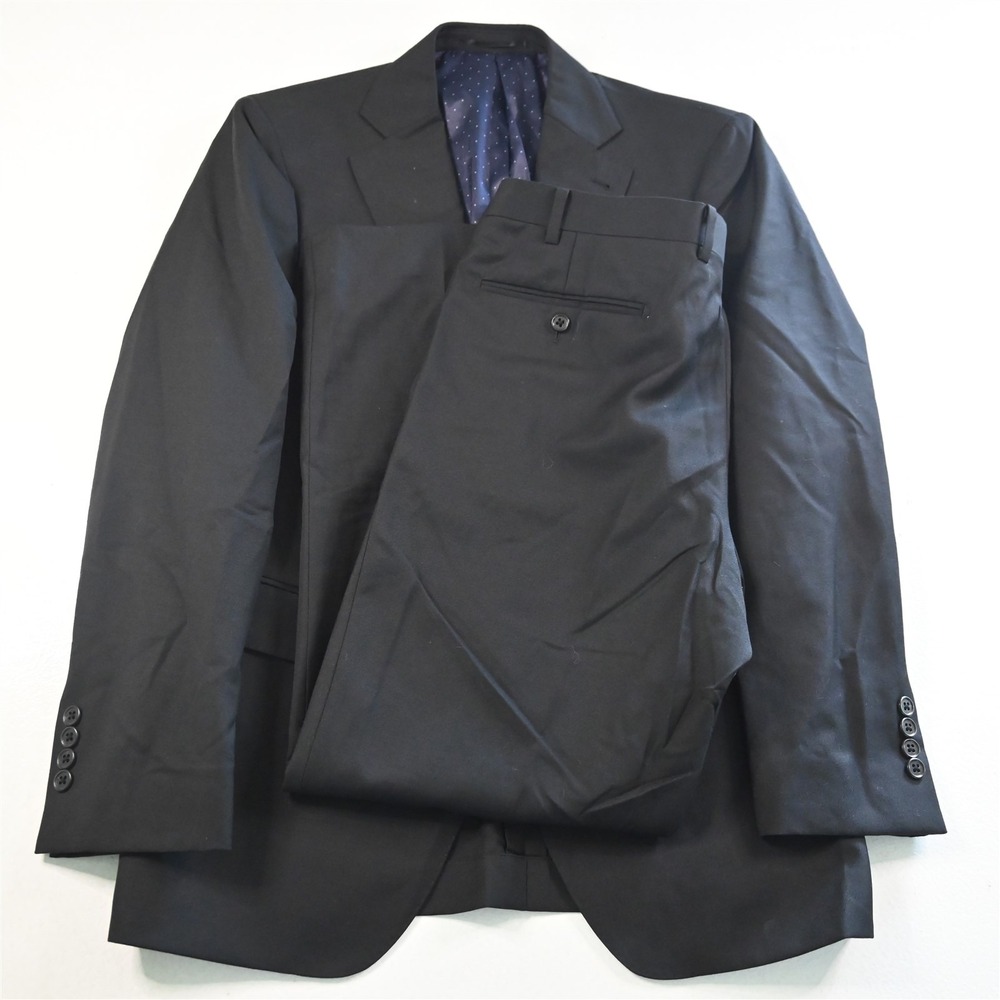 Alton Lane 40R 36x30 Black Wool Mens Jacket Pants Suit‎